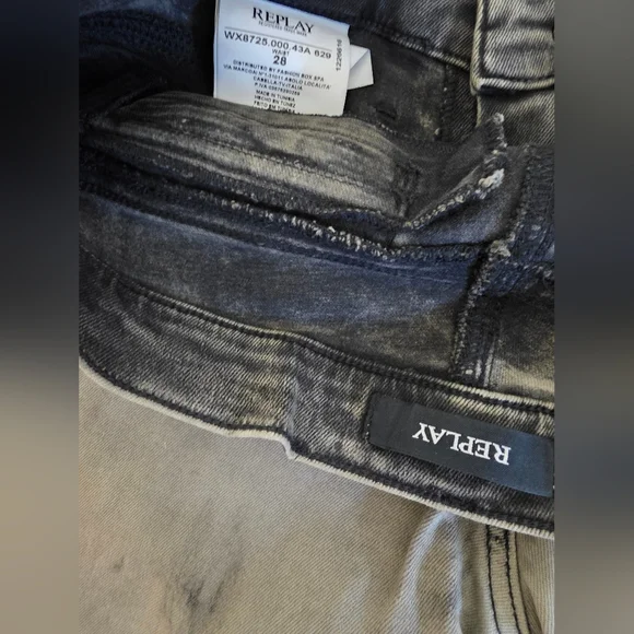 Replay Black and Gray Women's Skinny Jeans - Picture 7 of 7